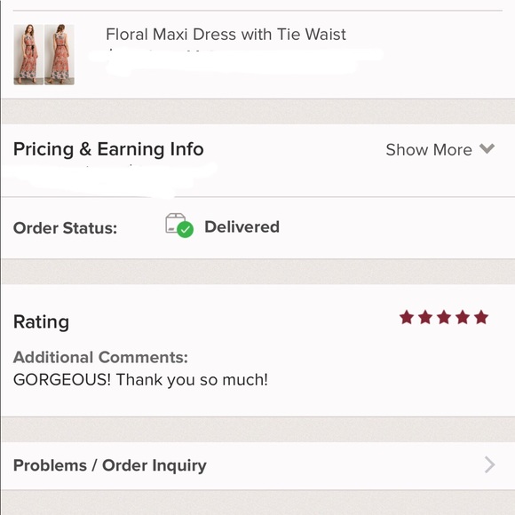 Last One! Floral Maxi Dress with Tie Waist - Picture 4 of 4